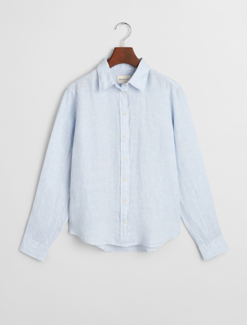 GANT Kadın Mavi Regular Fit Klasik Yaka Gömlek GANT Kadın Mavi Regular Fit Klasik Yaka Gömlek