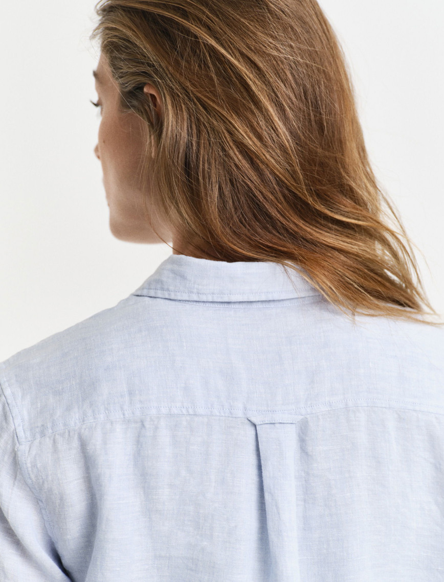 GANT Kadın Mavi Regular Fit Klasik Yaka Gömlek GANT Kadın Mavi Regular Fit Klasik Yaka Gömlek