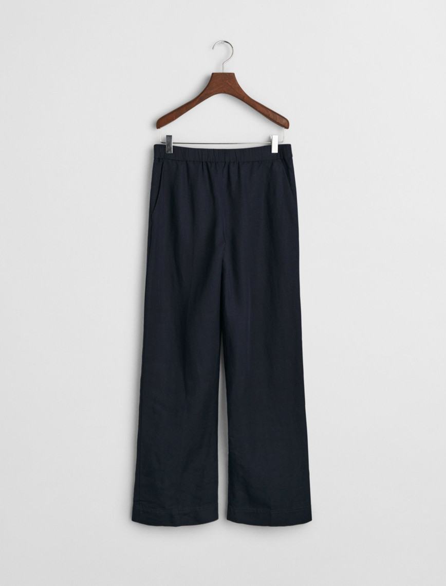 GANT Kadın Lacivert Relaxed Fit Pantolon GANT Kadın Lacivert Relaxed Fit Pantolon