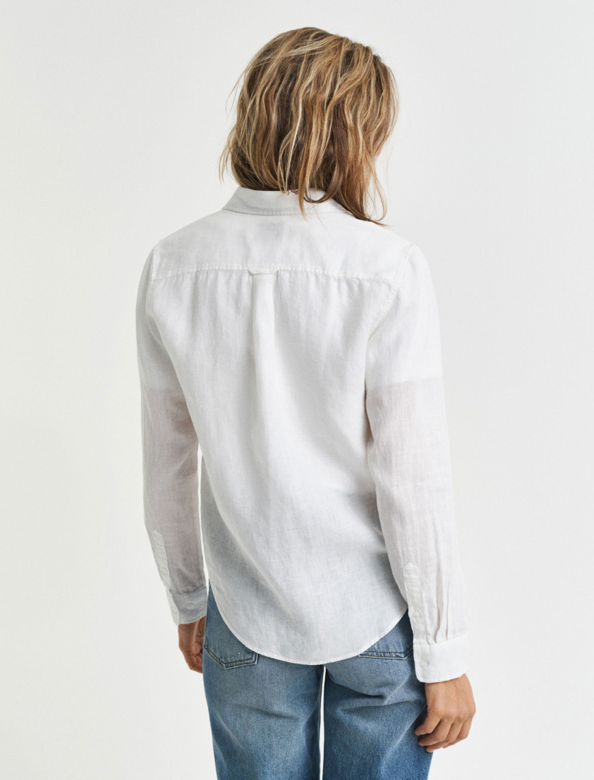 GANT Kadın Beyaz Regular Fit Klasik Yaka Gömlek GANT Kadın Beyaz Regular Fit Klasik Yaka Gömlek