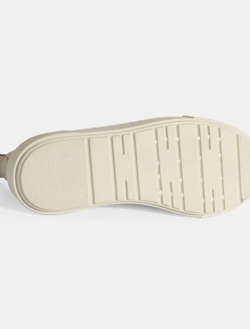 Kadın Bej Günlük Deri Ayakkabı Kadın Bej Günlük Deri Ayakkabı