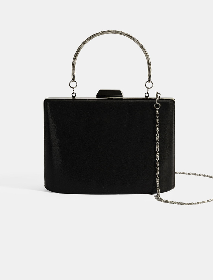 Kadın Siyah Gece El Çantası Kadın Siyah Gece El Çantası