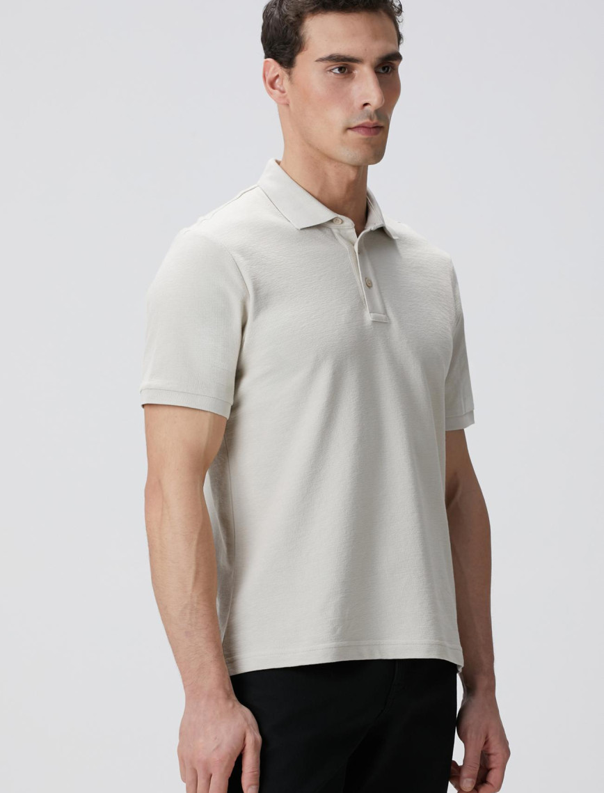 Network Erkek Taş Polo Yaka T-shirt Network Erkek Taş Polo Yaka T-shirt