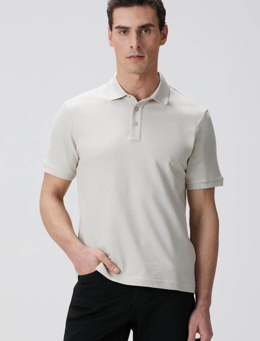 Network Erkek Taş Polo Yaka T-shirt Network Erkek Taş Polo Yaka T-shirt