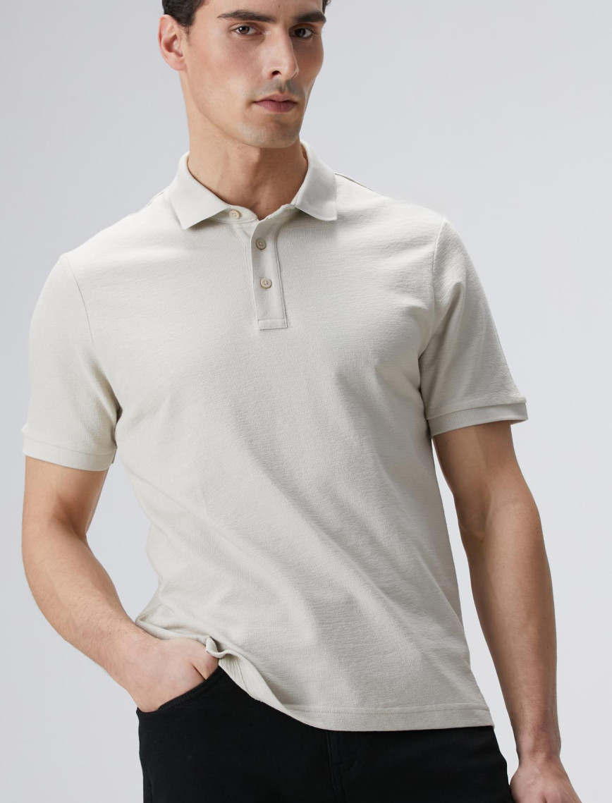 Network Erkek Taş Polo Yaka T-shirt Network Erkek Taş Polo Yaka T-shirt