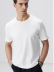Network Erkek Beyaz Basic T-shirt Network Erkek Beyaz Basic T-shirt