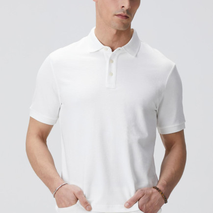 Network Erkek Kırık Beyaz Polo Yaka T-shirt Network Erkek Kırık Beyaz Polo Yaka T-shirt