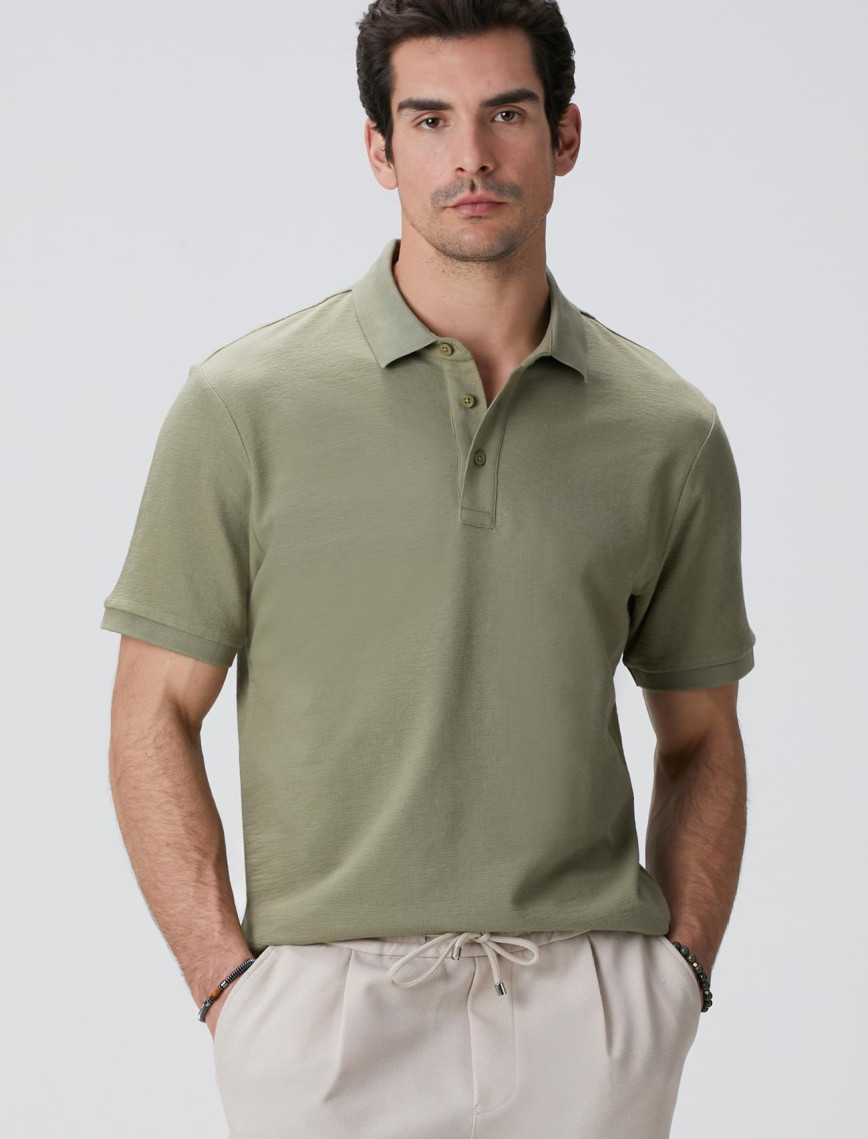 Network Erkek Lacivert Polo Yaka Jakarlı T-shirt Network Erkek Lacivert Polo Yaka Jakarlı T-shirt