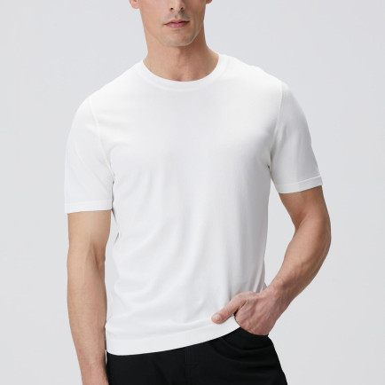 Network Erkek Kırık Beyaz Triko Kazak