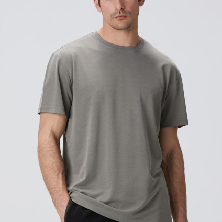 Network Erkek Haki Basic T-shirt Network Erkek Haki Basic T-shirt