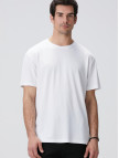 Network Erkek Beyaz Basic T-shirt