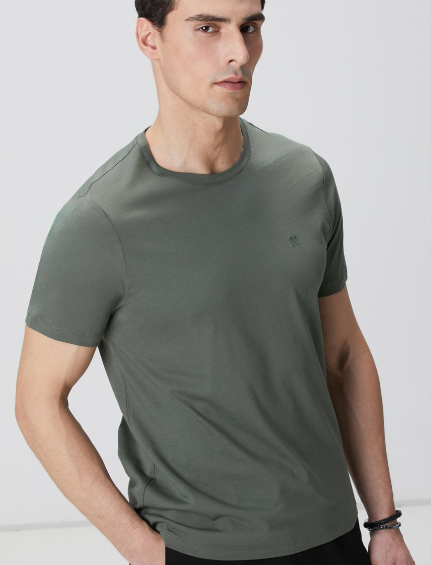 Network Erkek Haki T-Shirt