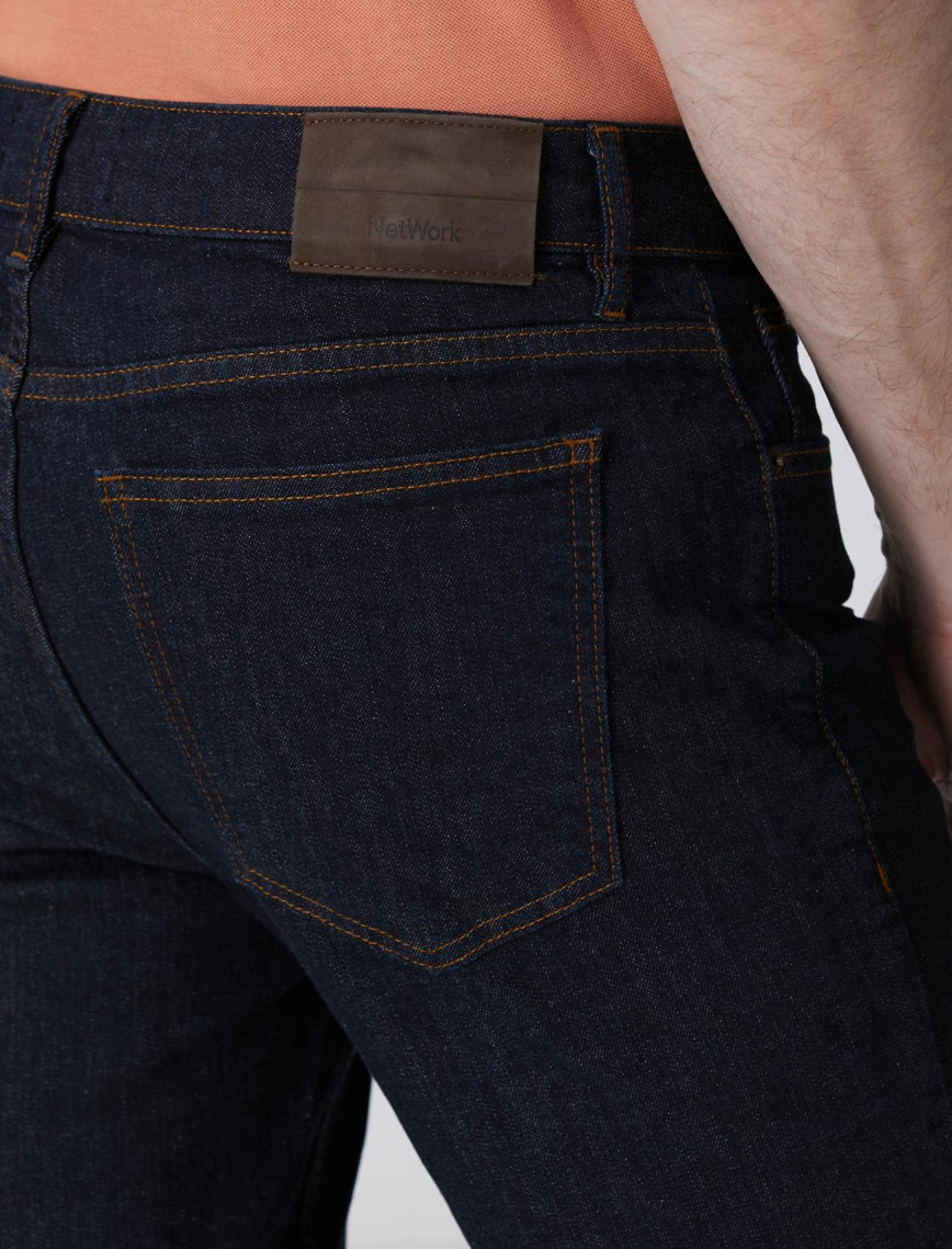 Network Erkek Lacivert Denim Pantolon Network Erkek Lacivert Denim Pantolon