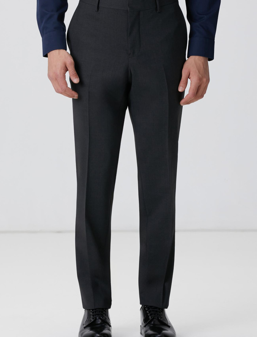 Network Erkek Antrasit Yün Karışımlı Pantolon Network Erkek Antrasit Yün Karışımlı Pantolon