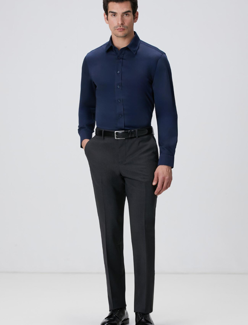 Network Erkek Antrasit Yün Karışımlı Pantolon Network Erkek Antrasit Yün Karışımlı Pantolon