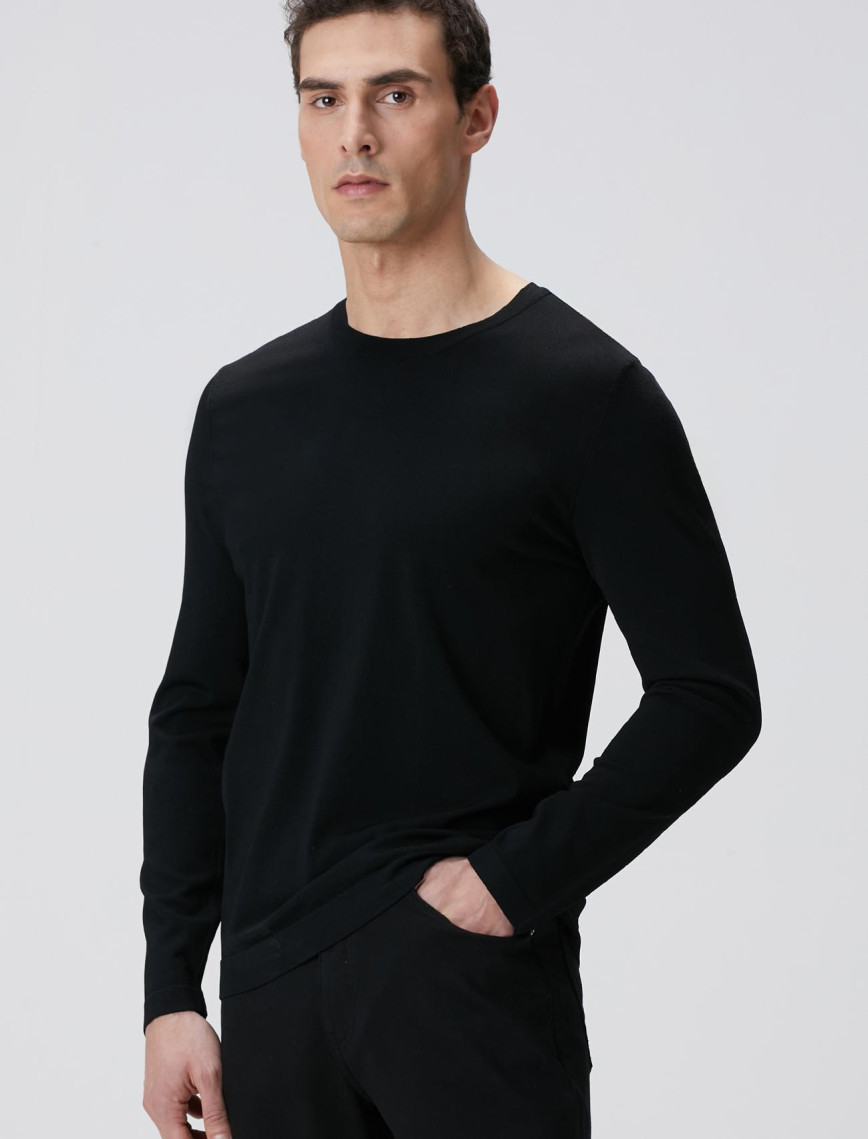 Network Erkek Siyah N-Tech Basıc Triko Kazak Network Erkek Siyah N-Tech Basıc Triko Kazak