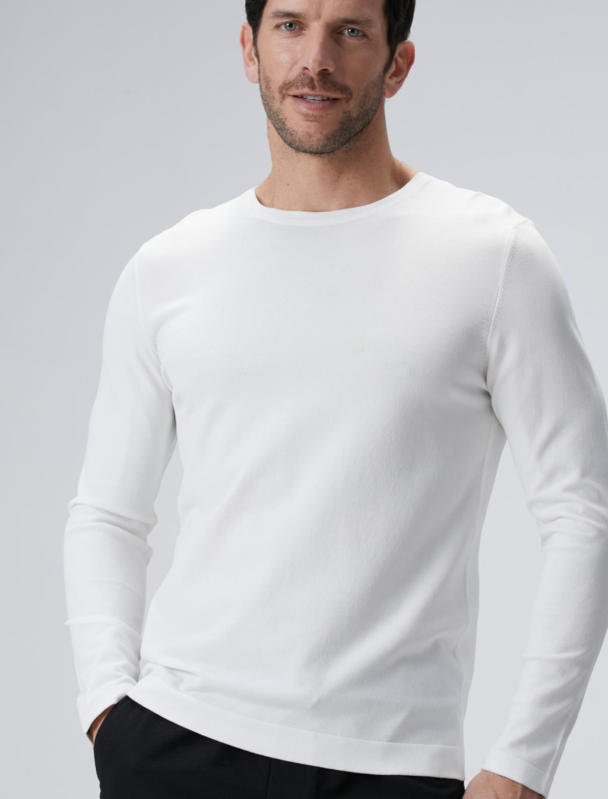 Network Erkek N-Tech Kırık Beyaz Basic Kazak Network Erkek N-Tech Kırık Beyaz Basic Kazak