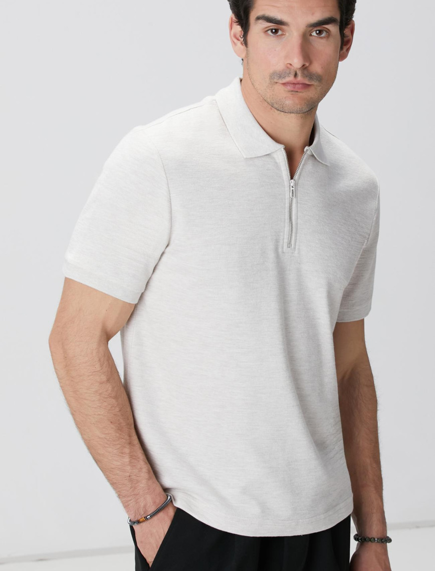 Network Erkek Bej Melanj T-shirt Network Erkek Bej Melanj T-shirt