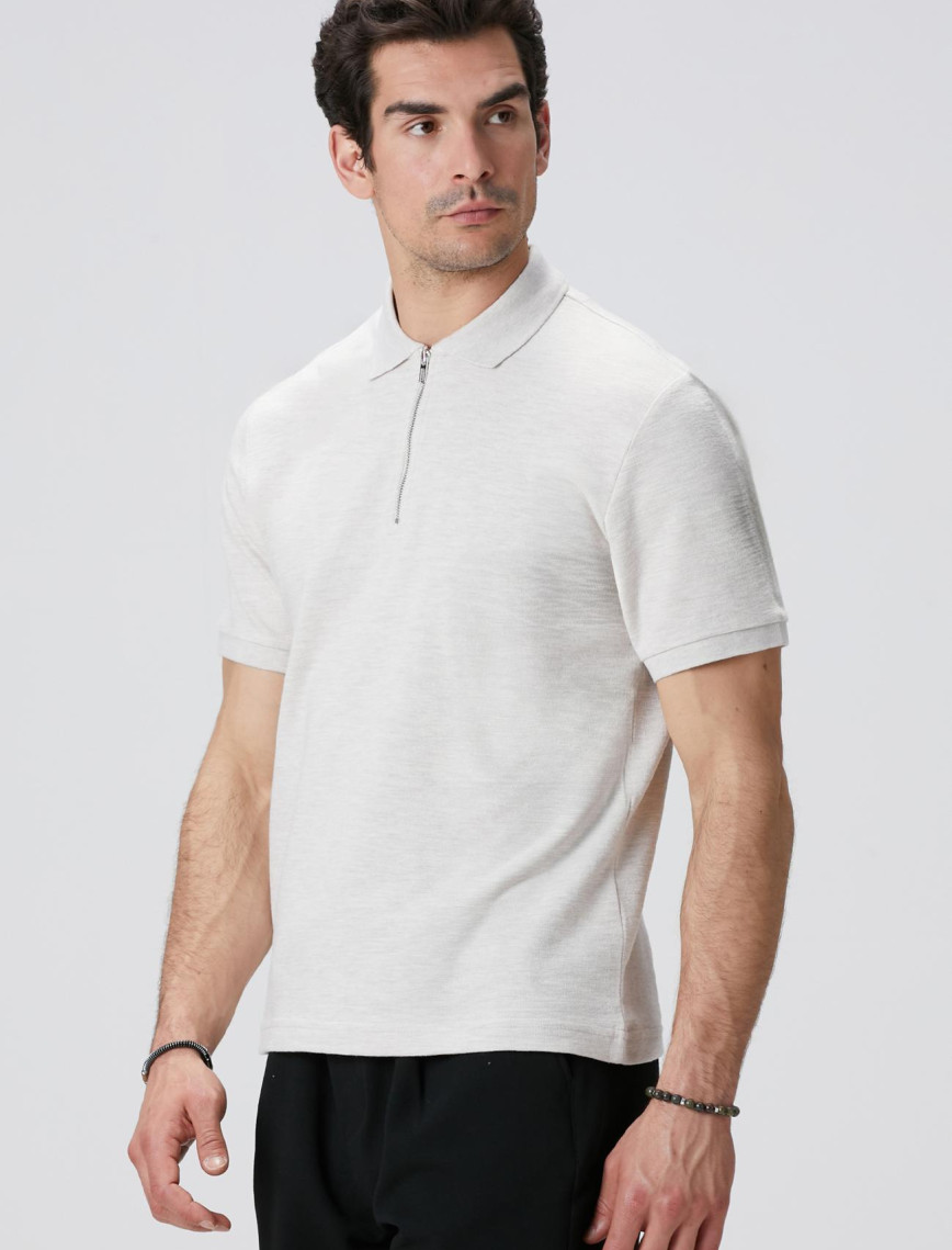 Network Erkek Bej Melanj T-shirt Network Erkek Bej Melanj T-shirt