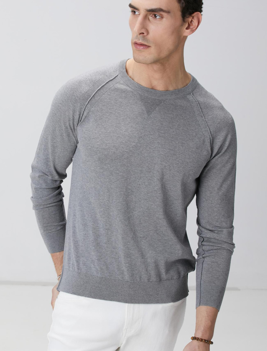 Network Erkek Gri Melanj Kazak Network Erkek Gri Melanj Kazak