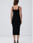 Network Kadın Siyah Midi Triko Elbise Network Kadın Siyah Midi Triko Elbise