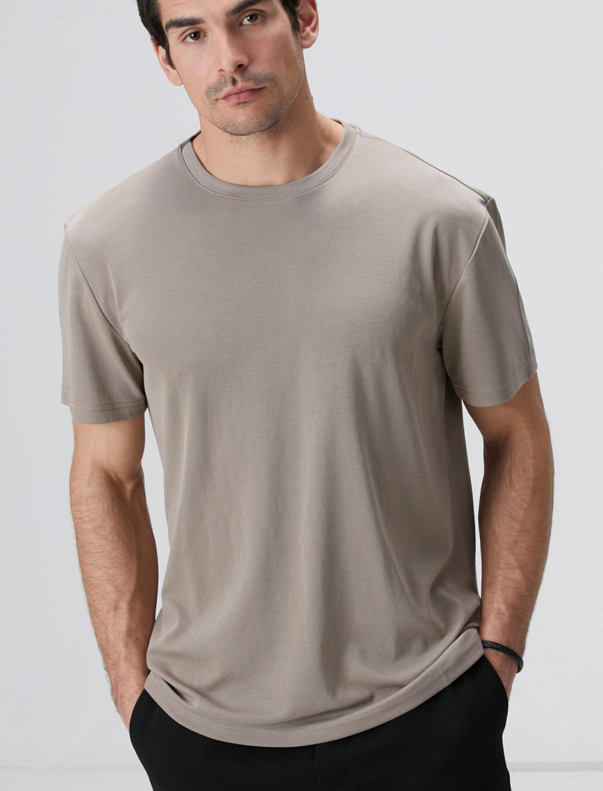 Network Erkek Vizon Basic T-shirt