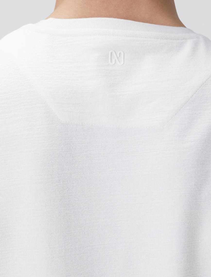 Network Erkek Kırık Beyaz Uzun Kollu Pamuk T-shirt Network Erkek Kırık Beyaz Uzun Kollu Pamuk T-shirt