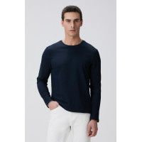 Network Erkek Lacivert Uzun Kollu Pamuk T-shirt Network Erkek Lacivert Uzun Kollu Pamuk T-shirt