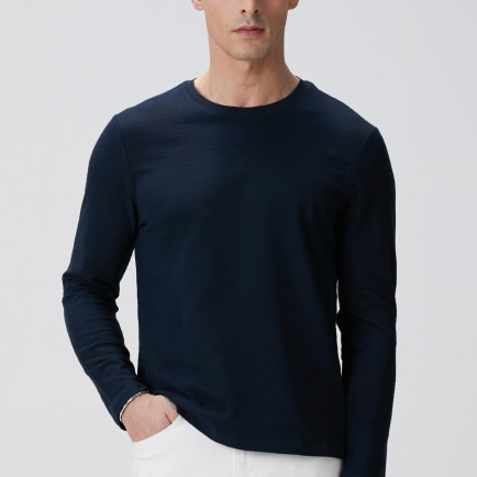 Network Erkek Lacivert Uzun Kollu Pamuk T-shirt Network Erkek Lacivert Uzun Kollu Pamuk T-shirt