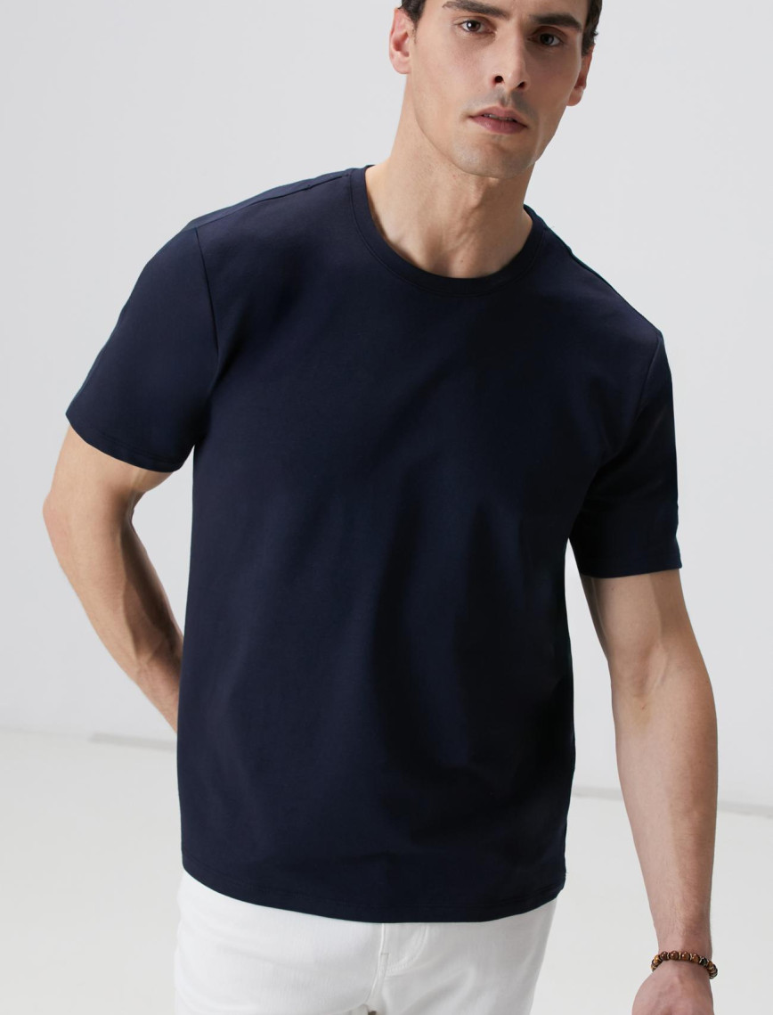 Network Erkek N-Tech Lacivert Basic T-shirt Network Erkek N-Tech Lacivert Basic T-shirt