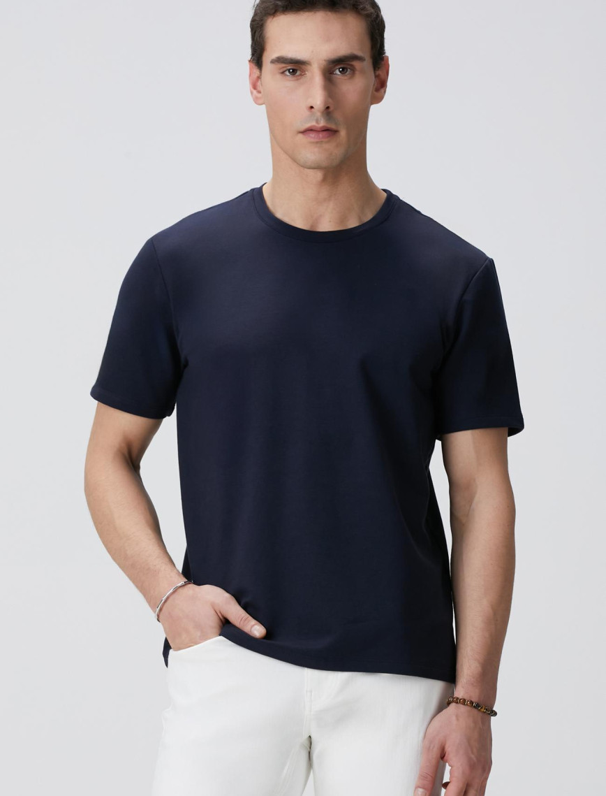 Network Erkek N-Tech Lacivert Basic T-shirt Network Erkek N-Tech Lacivert Basic T-shirt