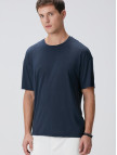 Network Erkek Lacivert Modal Karışımlı T-shirt Network Erkek Lacivert Modal Karışımlı T-shirt