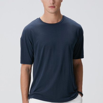 Network Erkek Lacivert Modal Karışımlı T-shirt Network Erkek Lacivert Modal Karışımlı T-shirt