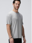 Network Erkek Gri Modal Karışımlı T-shirt Network Erkek Gri Modal Karışımlı T-shirt