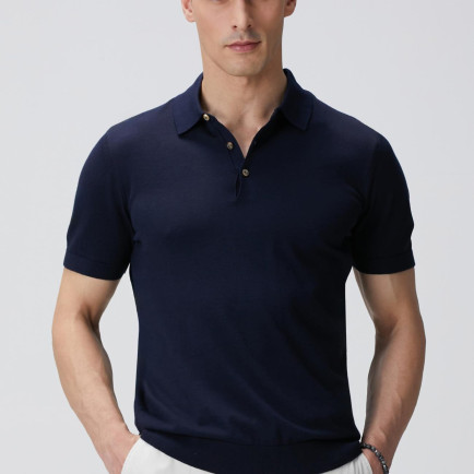 Network Erkek Lacivert Polo Yaka Kazak Network Erkek Lacivert Polo Yaka Kazak