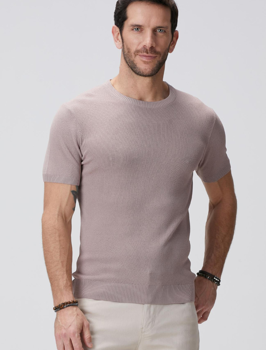 Network Erkek Pembe Jakarlı Triko Kazak Network Erkek Pembe Jakarlı Triko Kazak