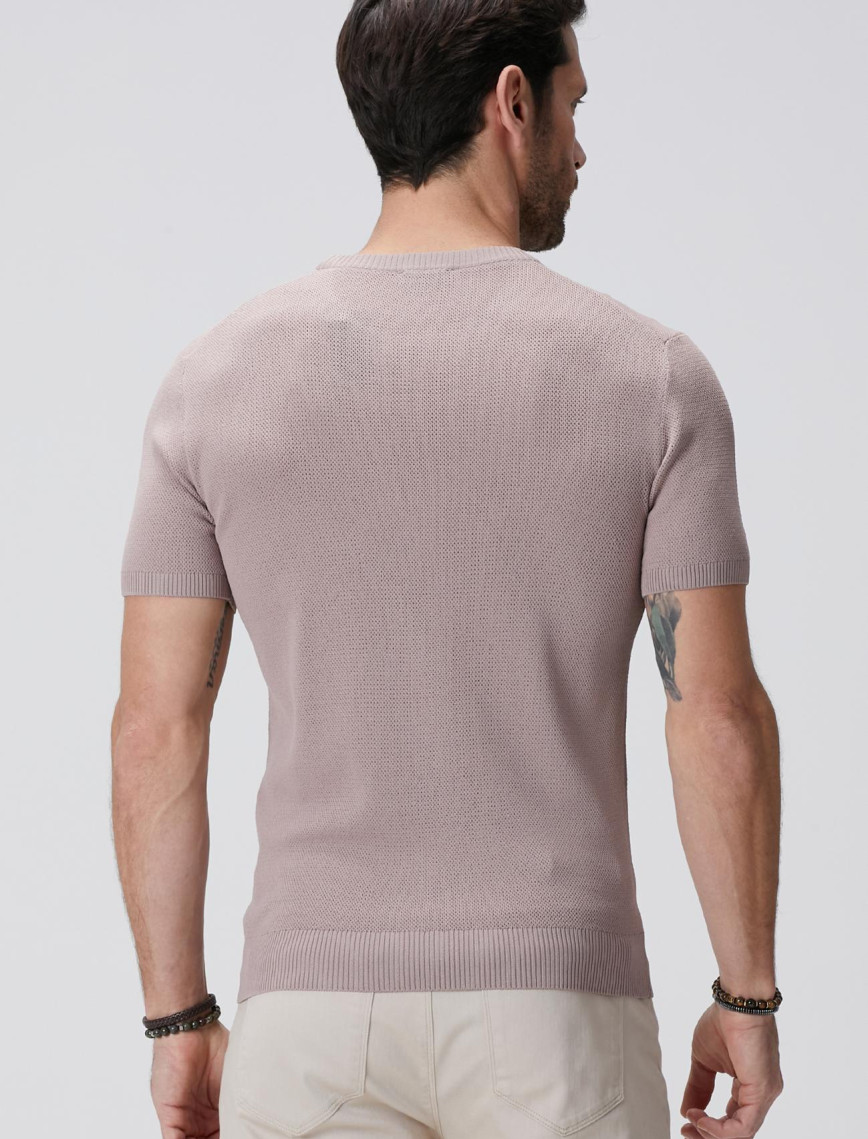 Network Erkek Pembe Jakarlı Triko Kazak Network Erkek Pembe Jakarlı Triko Kazak