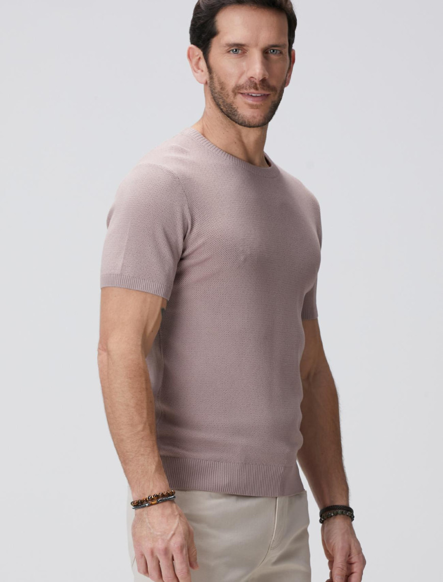 Network Erkek Pembe Jakarlı Triko Kazak Network Erkek Pembe Jakarlı Triko Kazak