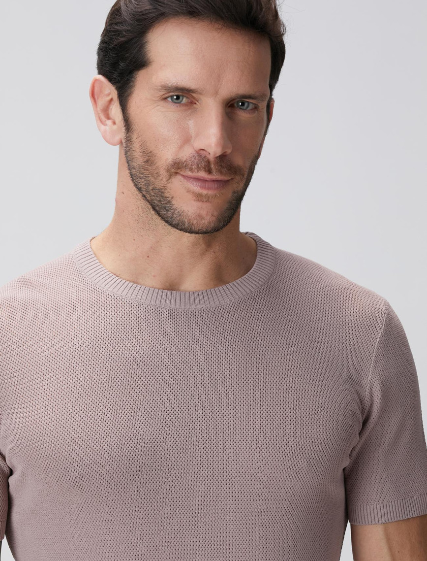 Network Erkek Pembe Jakarlı Triko Kazak Network Erkek Pembe Jakarlı Triko Kazak