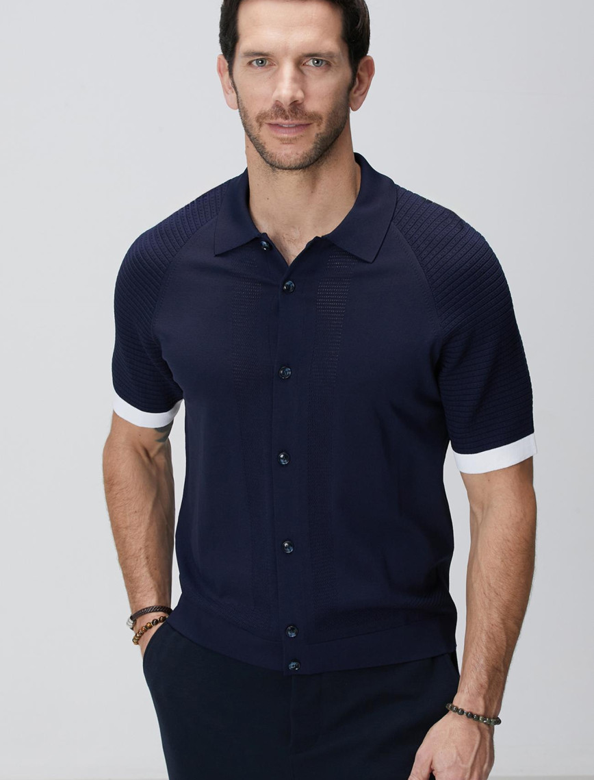 Network Erkek Lacivert Triko Hırka Network Erkek Lacivert Triko Hırka