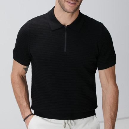 Network Erkek Siyah Kısa Kollu Kazak Network Erkek Siyah Kısa Kollu Kazak