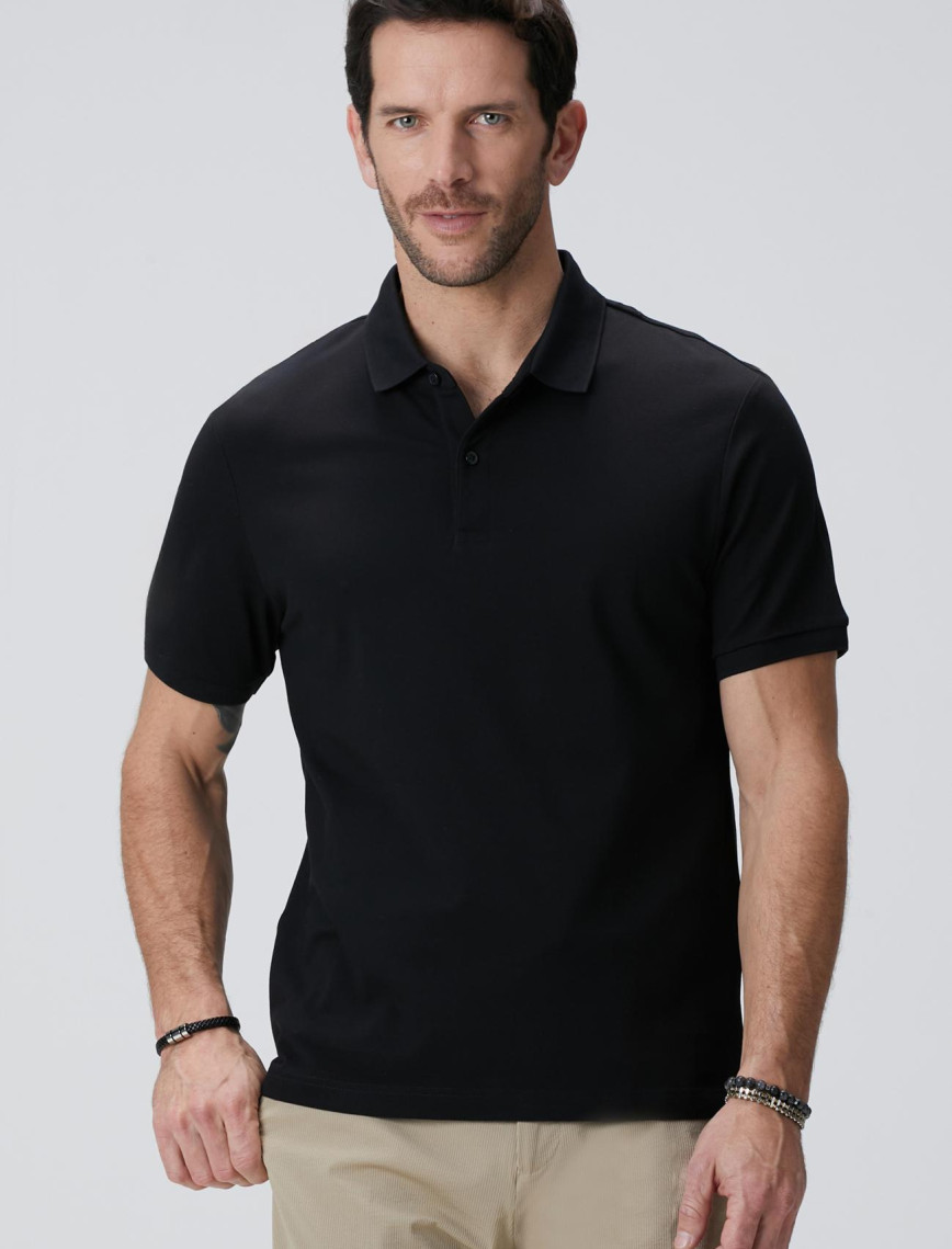 Network Erkek N-Tech Siyah Polo Yaka T-shirt Network Erkek N-Tech Siyah Polo Yaka T-shirt