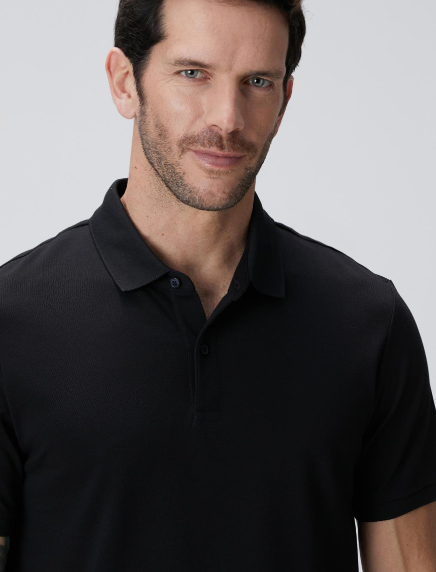 Network Erkek N-Tech Siyah Polo Yaka T-shirt Network Erkek N-Tech Siyah Polo Yaka T-shirt