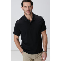 Network Erkek N-Tech Siyah Polo Yaka T-shirt Network Erkek N-Tech Siyah Polo Yaka T-shirt