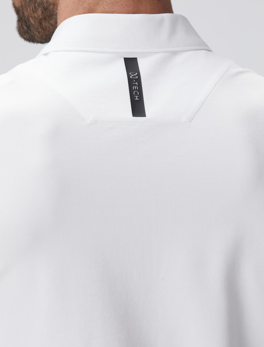 Network Erkek N-Tech Beyaz Polo Yaka Merserize T-shirt Network Erkek N-Tech Beyaz Polo Yaka Merserize T-shirt