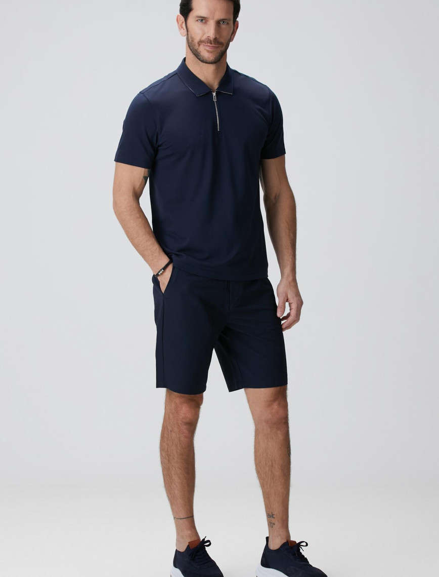 Network Erkek N-Tech Lacivert Polo Yaka Merserize T-shirt Network Erkek N-Tech Lacivert Polo Yaka Merserize T-shirt