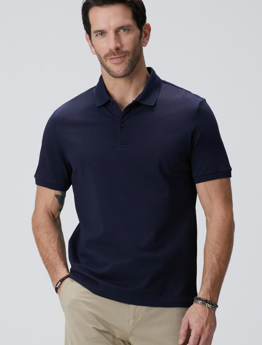 Network Erkek N-Tech Lacivert Polo Yaka T-shirt
