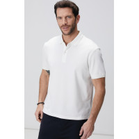 Network Erkek N-Tech Beyaz Polo Yaka T-shirt Network Erkek N-Tech Beyaz Polo Yaka T-shirt