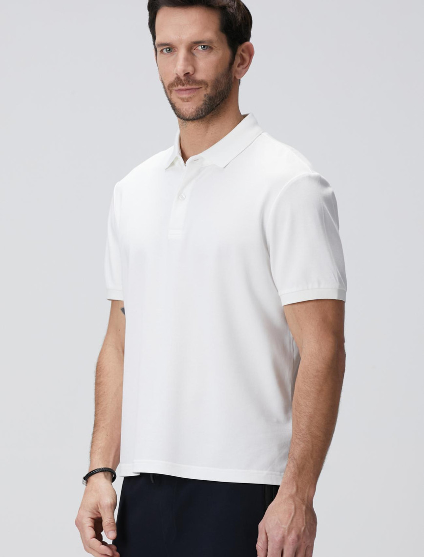 Network Erkek N-Tech Beyaz Polo Yaka T-shirt Network Erkek N-Tech Beyaz Polo Yaka T-shirt