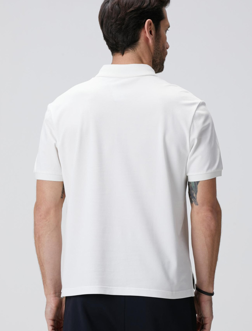 Network Erkek N-Tech Beyaz Polo Yaka T-shirt Network Erkek N-Tech Beyaz Polo Yaka T-shirt